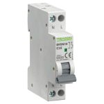 TRACON EVON10C16 Kismegszakító, 1+N pólus, C karakterisztika 16A, C, 1P+N, 10kA