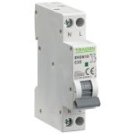 TRACON EVON10C25 Kismegszakító, 1+N pólus, C karakterisztika 25A, C, 1P+N, 10kA