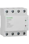 TRACON EVOUO4P63 Aut. visszakapcsoló fesz. növekedési/csökkenési relé AC230V,4P,63AU>:265V,U<:175V, Uon:2s, Trip:1s, Res:30s