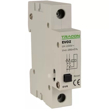   TRACON EVOZ-OVR Feszültségnövekedési kioldó EVOZ-hez Un:230VAC, 50Hz, Uup:280VAC