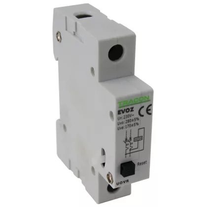   TRACON EVOZ-UOVR Feszültségcsökkenési-növekedési kioldó EVOZ-hez Un:230VAC, 50Hz, Udown:170VAC, Uup:270VAC