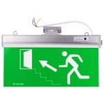 TRACON EXIT-04-J Élvilágítós LED kijáratjelző ragasztható piktogramokkal 230V, 50Hz, 36×LE