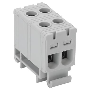 TRACON FLEAL-16/2 Főáramköri leágazó kapocs, sínre szerelhető, szürke 1.5-16mm2, max. 1000VAC, 1500VDC, max.85A