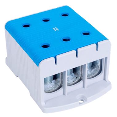 TRACON FLEAL-240/3K Főáramköri leágazó kapocs, felületre szerelhető, kék 35-240mm2, max. 1