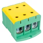   TRACON FLEAL-240/3ZS Főáramköri leágazó kapocs, felületre szerelhető, zöld/sárga 35-240mm2, max. 1000VAC/1500VDC, max.425A