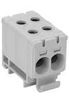 TRACON FLEAL-35/2 Főáramköri leágazó kapocs, sínre szerelhető, szürke 2.5-35mm2, max. 1000VAC, 1500VDC, max.135A