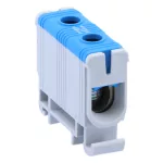   TRACON FLEAL-50/1K Főáramköri leágazó kapocs, sínre szerelhető, kék 6-50mm2, max. 1000VAC/1500VDC, max.160A