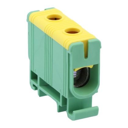 TRACON FLEAL-50/1ZS Főáramköri leágazó kapocs, sínre szerelhető, zöld/sárga 6-50mm2, max. 