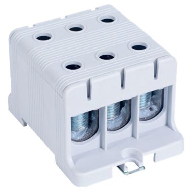TRACON FLEAL-95/3 Főáramköri leágazó kapocs, sínre/felületre, szürke 16-95mm2, max. 1000VA
