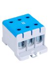 TRACON FLEAL-95/3K Főáramköri leágazó kapocs, sínre/felületre, kék 16-95mm2, max. 1000VAC/1500VDC, max.245A