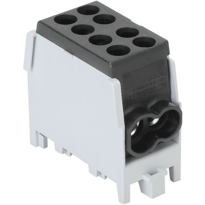 TRACON FLECU-25-16-2F Főáramköri leágazó kapocs, sínre szerelhető, fekete 2.5-25mm2, max. 