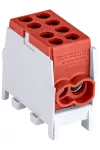 TRACON FLECU-25-16-2P Főáramköri leágazó kapocs, sínre szerelhető, piros 2.5-25mm2, max. 1000VAC/DC, max.101A