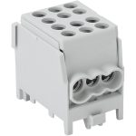   TRACON FLECU-25-16-3 Főáramköri leágazó kapocs, sínre szerelhető, szürke 2.5-25mm2, max. 1000VAC/DC, max.101A