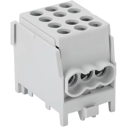   TRACON FLECU-25-16-3 Főáramköri leágazó kapocs, sínre szerelhető, szürke 2.5-25mm2, max. 1000VAC/DC, max.101A