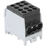 TRACON FLECU-25-16-3F Főáramköri leágazó kapocs, sínre szerelhető, fekete 2.5-25mm2, max. 