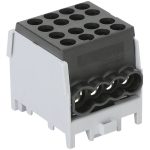 TRACON FLECU-25-16-4F Főáramköri leágazó kapocs, sínre szerelhető, fekete 2.5-25mm2, max. 