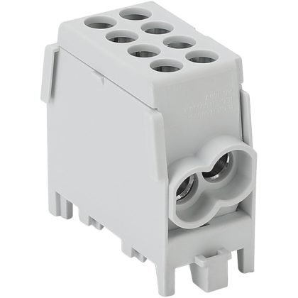 TRACON FLECU-25-25-2 Főáramköri leágazó kapocs, sínre szerelhető, szürke 2.5-25mm2, max. 1