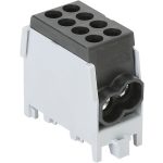   TRACON FLECU-25-25-2F Főáramköri leágazó kapocs, sínre szerelhető, fekete 2.5-25mm2, max. 1000VAC/DC, max.101A