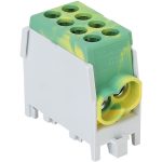 TRACON FLECU-25-25-2ZS Főáramköri leágazó kapocs, sínre szerelhető, zöld/sárga 2.5-25mm2, 