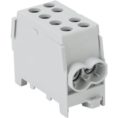 TRACON FLECU-35-25-2 Főáramköri leágazó kapocs, sínre szerelhető, szürke 6-35mm2, max. 100