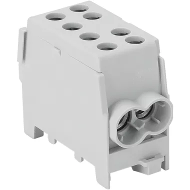 TRACON FLECU-35-25-2 Főáramköri leágazó kapocs, sínre szerelhető, szürke 6-35mm2, max. 1000VAC/DC, max.125A