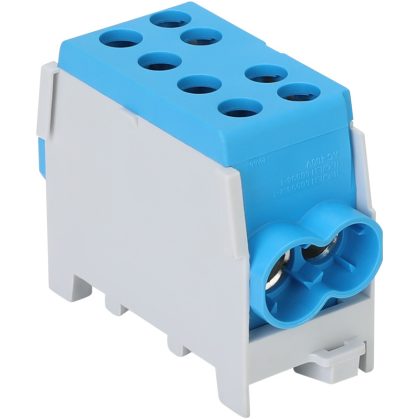   TRACON FLECU-35-25-2K Főáramköri leágazó kapocs, sínre szerelhető, kék 6-35mm2, max. 1000VAC/DC, max.125A