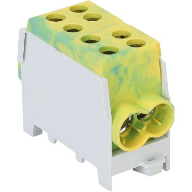TRACON FLECU-35-25-2ZS Főáramköri leágazó kapocs, sínre szerelhető, zöld/sárga 6-35mm2, ma