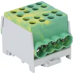   TRACON FLECU-35-25-4ZS Főáramköri leágazó kapocs, sínre szerelhető, zöld/sárga 6-35mm2, max. 1000VAC/DC, max.125A