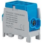 TRACON FLECUR-25-25-2K Főáramköri leágazó kapocs,sínre,kék,engedélyes 2.5-25mm2, max. 1000