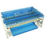 TRACON FLSO16-4P16 Moduláris elosztóblokk nyitható fedéllel 4×16(10) mm2 / 12×10(6) mm2, 5