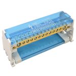TRACON FLSO25-2P11 Moduláris elosztóblokk nyitható fedéllel 2×25(25)mm2 / 4×10(6)mm2, 5×16