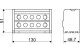 TRACON FLSO25-2P15 Moduláris elosztóblokk nyitható fedéllel 2×25(25)mm2 / 6×10(6)mm2, 7×16 - 2