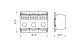 TRACON FLSO50-3P Fővezetéki leágazó sorkapocs nyitható fedéllel 3×1×50(35)mm2 / 3×6×16(10)mm2, 690VAC/DC, 175 A
