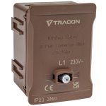 TRACON FSK35B Fővezetéki sorozatkapocs, plombálható, barna 2x35mm2 / 3x35mm2, 690VAC, 100A