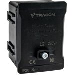 TRACON FSK35F Fővezetéki sorozatkapocs, plombálható, fekete 2x35mm2 / 3x35mm2, 690VAC, 100