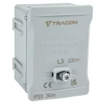   TRACON FSK35SZ Fővezetéki sorozatkapocs, plombálható, szürke 2x35mm2 / 3x35mm2, 690VAC, 100A