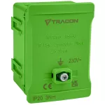   TRACON FSK35Z Fővezetéki sorozatkapocs, plombálható, zöld 2x35mm2 / 3x35mm2, 690VAC, 100A