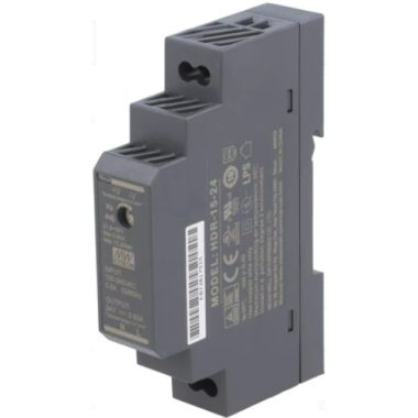 TRACON HDR-15-24 DIN sínre szerelhető tápegységszabályozható DC kimenettel 85-264 VAC / 21,6-29 VDC; 15 W; 0-0,63 A