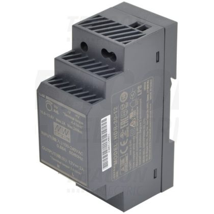   TRACON HDR-30-12 DIN sínre szerelhető tápegységszabályozható DC kimenettel 85-264 VAC / 10,8-13,8 VDC; 24 W; 0-2 A