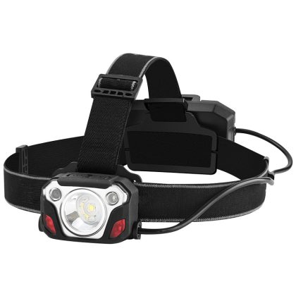 TRACON HL1000-2 LED fejlámpa 10 W, 1200 lm, 3,7 V, 2x2000 mAh, 18650, IP44