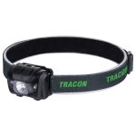   TRACON HL120E Fejlámpa, elemes 3 W, 120 lm, 12 h, 3×AAA 1,5 VDC
