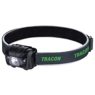 TRACON HL120E Fejlámpa, elemes 3 W, 120 lm, 12 h, 3×AAA 1,5 VDC