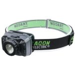   TRACON HL300B Fejlámpa, akkumulátoros, mozgásérzékelős kapcsolással 10 W, 600 lm, 5 h, 3,7 V, 1800 mAh, Li-Po