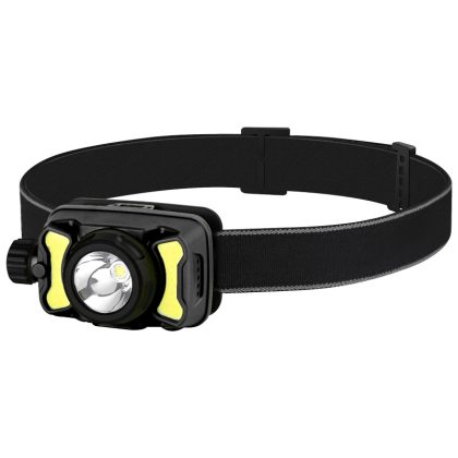 TRACON HL600R LED fejlámpa, hibrid akkumulátorral 5 W, 600 lm, 3,7 V, 1200 mAh, 103040/3xA