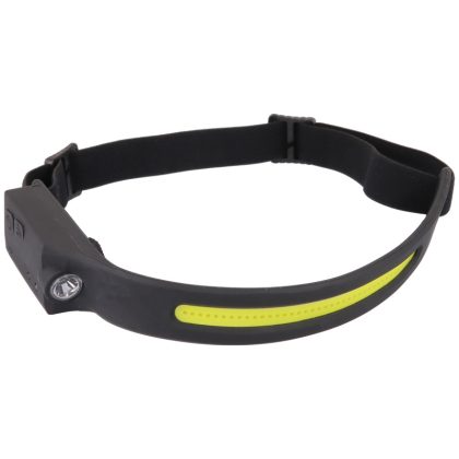   TRACON HLCOB5W Fejlámpa, akkumulátoros, mozgásérzékelős kapcsolással 5/3 W, 350/120lm, 3 h, 3,7 V, 1200 mAh, Li-Po