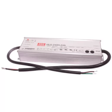 TRACON HLG-240H-24A Professzionális fém házas LEDmeghajtó 90-305 VAC / 24 VDC, 240 W, 0-10 A, PFC, IP65