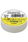TRACON IT20W Szigetelőszalag, fehér 20m×18mm, PVC, 0-80°C, 5.5kV/mm, 10 db/csomag