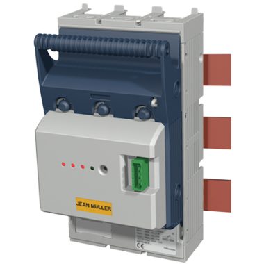 TRACON KETO-1-3/60/AOUFES10 Szakaszolókapcsoló-biztosító,gyűjtősínre, lapos csatlakozó 500VAC, 250A, 3P, NH1