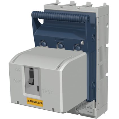 TRACON KETO-2-3/F/AM Szakaszolókapcsoló-biztosító,szerelőlapra, lapos csatlakozó 690VAC, 4