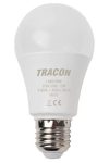 TRACON LA6012NW Spherical LED light source230 V, 50 Hz, 12 W, 4000 K, E27, 1450 lm, 250 °, A60, EEI = A +